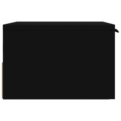 vidaXL Noptieră de perete, negru, 34x30x20 cm