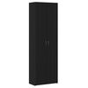 vidaXL Dulap de birou Stejar Negru 60 x 32 x 190 cm Lemn prelucrat