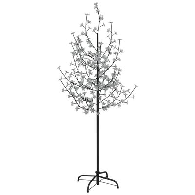 vidaXL Copac cu flori de cireș, alb cald, 200 LED-uri, 180 cm