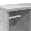 vidaXL Dulap de baie cu suport role, gri beton, 39x22x90 cm