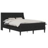 vidaXL Cadru de pat cu saltea cu saltea Negru 160 x 200 cm Catifea