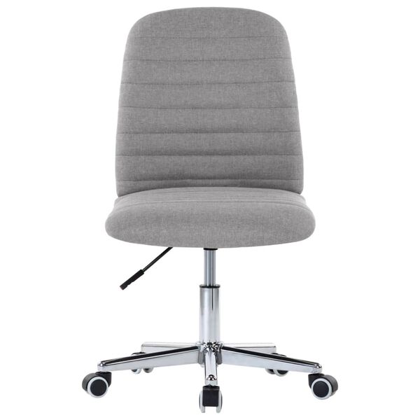 vidaXL Scaune de sufragerie, 6 buc., gri deschis, material textil