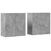 vidaXL Dulapuri, 2 buc., gri beton, 79x38x80 cm, lemn prelucrat