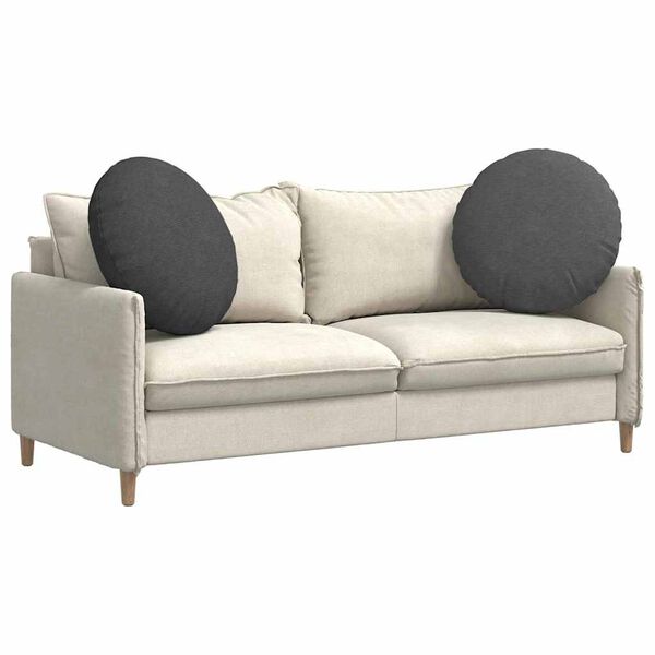 vidaXL Perne de Șezut 2 pcs Gri &icirc;nchis &Oslash; 80 cm Țesătură din corduroy