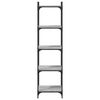 vidaXL Bibliotecă cu 5 niveluri gri sonoma 40x30x154 cm lemn prelucrat