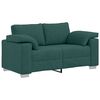 vidaXL Canapea 2 pcs Verde &icirc;nchis 219 x 80 x 82 cm țesătură