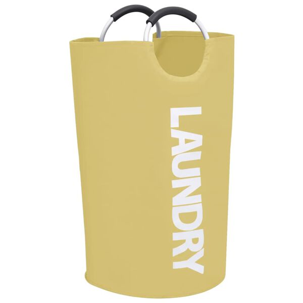 vidaXL Coș de sortare rufe, 2 buc., crem