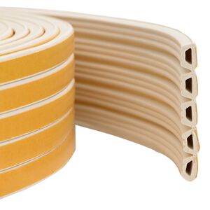 vidaXL Banda adeziva pentru feronerie Alb 10 x 6 mm 12 m Spumă EPDM