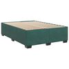 vidaXL Pat box spring cu saltea, verde &icirc;nchis, 160x200 cm, catifea