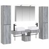 vidaXL Set de mobilier pentru baie 6 pcs Sonoma gri