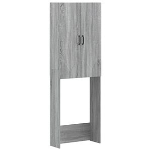 vidaXL Dulap pentru toaletă HOORN Sonoma gri 66 x 25,5 x 190 cm