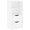 vidaXL Dulap lateral cu sertare ODDA alb 40x24x79 cm lemn masiv de pin