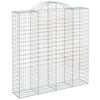 vidaXL Coșuri gabion arcuite, 9 buc 200x50x200/220 cm, fier galvanizat