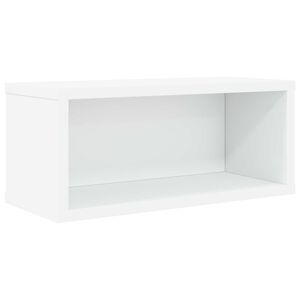 vidaXL Raft pentru depozitarea CD-urilor Alb 40 x 17 x 17 cm