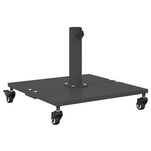 vidaXL Bază pentru umbrelă 26.8 kg Gri &icirc;nchis Pătrat Reglabil