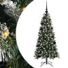 vidaXL Brad de Crăciun artificial Verde 120 cm PVC și Plastic și Oțel