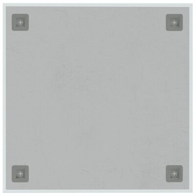 vidaXL Placă magnetică de perete, alb, 40x40 cm  sticlă securizată