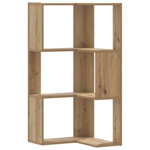 vidaXL Bibliotecă 3 nivel stejar artizanal 50x50x102 cm lemn prelucrat