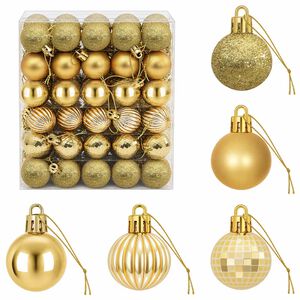 vidaXL Set de globuri de Crăciun 150 buc. Auriu 3 cm Polistiren