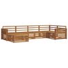 vidaXL Set de canapele de exterior 6 pcs natural