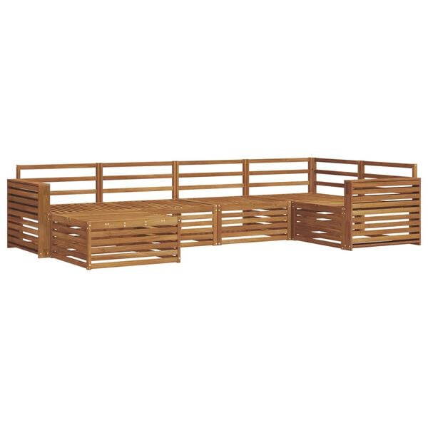 vidaXL Set de canapele de exterior 6 pcs natural