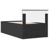 vidaXL Daybed cu sertar cu headboard Negru 100 x 200 cm Lemn compozit