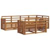 vidaXL Set de canapele de exterior 7 buc. natural Poliester