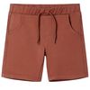 vidaXL Pantaloni pentru copii cu șnur, maro, 128