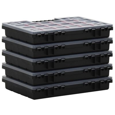 vidaXL Cutii de organizare, 10 buc., 34,5x25x5 cm, polipropilenă