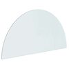 vidaXL Placă de sticlă pentru semineu Transparent 1000 x 500 mm Sticlă