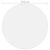 vidaXL Folie de protecție masă, mat, Ø 120 cm, PVC, 1,6 mm