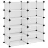 vidaXL Suport de pantofi, transparent, 84x32x88,5 cm, PP