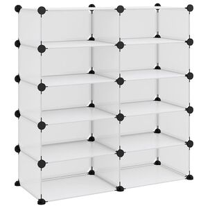 vidaXL Suport de pantofi, transparent, 84x32x88,5 cm, PP