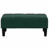 vidaXL Canapea extensibilă cu taburet, 2 locuri, verde &icirc;nchis, catifea