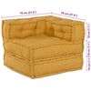 vidaXL Unitatea de sofa modulară galben 70x70x54 țesătură