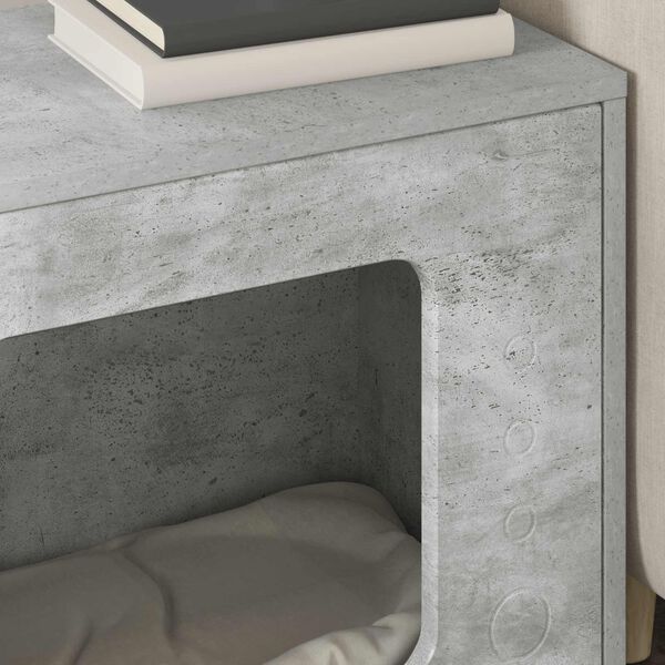 vidaXL Casa pentru pisici Beton 51 x 30 x 42,5 cm Lemn compozit