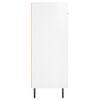 vidaXL Dulap, alb extralucios, 69,5x34x90 cm, lemn compozit
