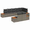vidaXL Set de canapele pentru grădină 8 buc. Gri Rattan poli