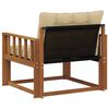 vidaXL Set de canapele de exterior Lemn solid de Acacia și Textilene