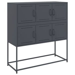 vidaXL Dulap, antracit, 100,5x39x107 cm, oțel