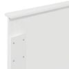 vidaXL Tăblie cap cu headboard Alb Lucios 90 cm Lemn compozit