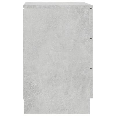 vidaXL Noptieră, gri beton, 38x35x56 cm, PAL