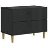 vidaXL Dulap de noapte Negru 62 x 34,5 x 48 cm Lemn prelucrat