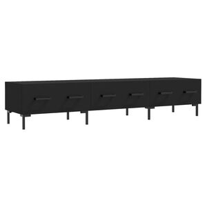 vidaXL Dulap TV, negru, 150x36x30 cm, lemn prelucrat