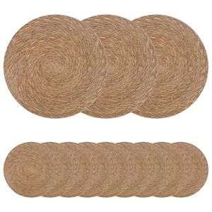 vidaXL Plăci de iarbă de mare 12 buc. natural 100% Iarbă de mare