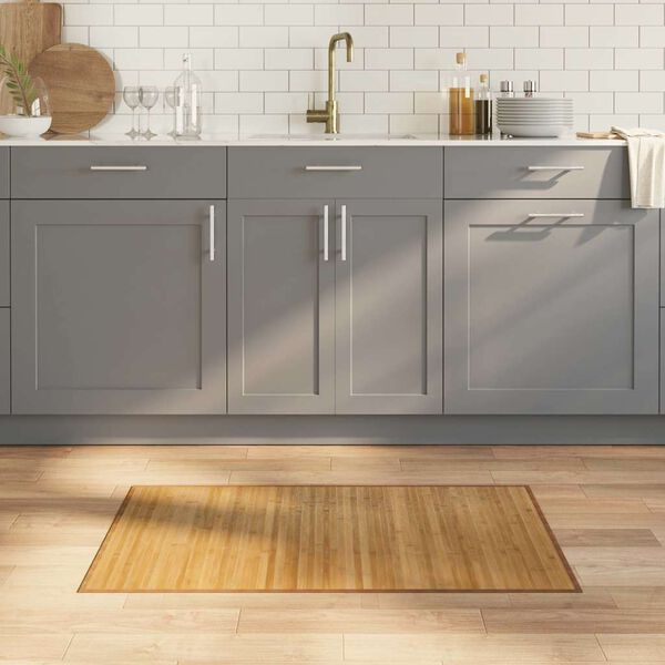 vidaXL Covor dreptunghiular, natural, 60x100 cm, bambus