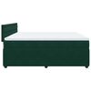 vidaXL Pat box spring cu saltea, verde &icirc;nchis, 180x200 cm, catifea