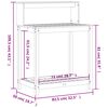 vidaXL Masă de plantare cu rafturi 82,5x50x109,5 cm lemn masiv douglas