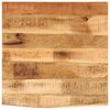 vidaXL Blat de masă margine naturală, 40x40x2,5 cm, lemn masiv mango