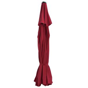 vidaXL P&acirc;nză de schimb umbrelă de soare de exterior, roșu bordo 515 cm
